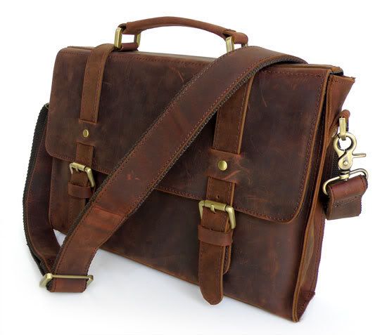 Buffalo Leather Laptop Bag Manufacturer Exporter from Kanpur India