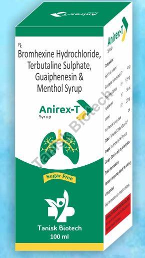 Ambroxol 15mg, Terbutaline 1.25mg, Guiphensin 50mg,  Menthol 2.5mg Syrup