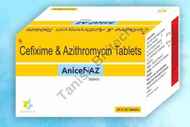 Cefixime 200mg,Azithromycin 500mg Tablet