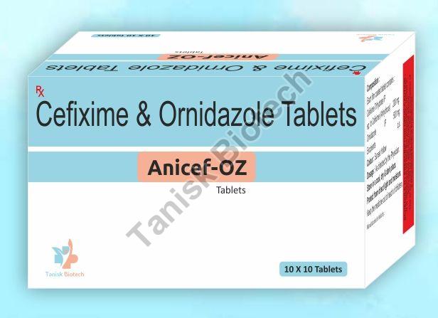 Cefixime 200mg, Ornidazole 500mg Tablet