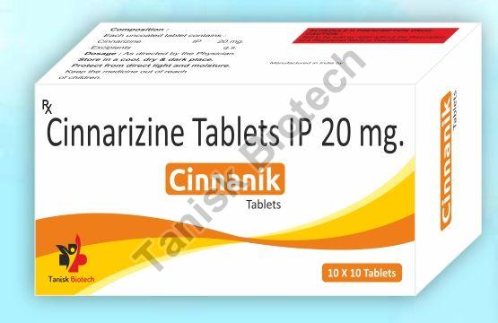 Cinnarazine 20mg Tablet