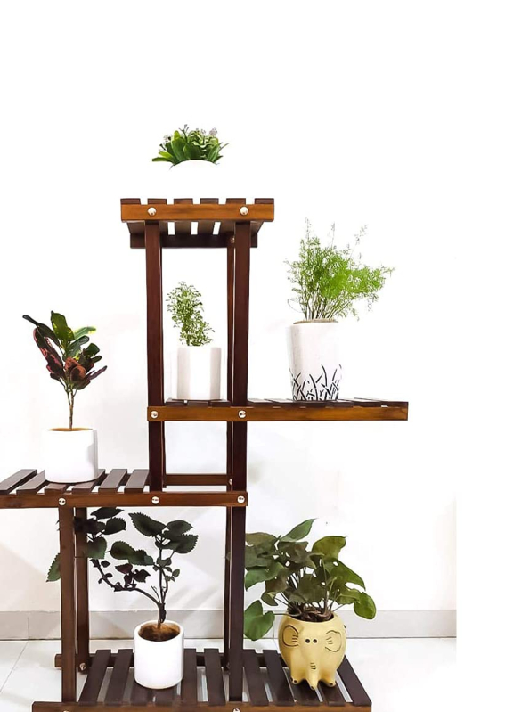 4 Step Wooden Flower Pot Stand