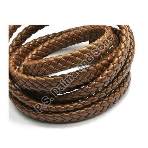 Flat Braided Leather Cord