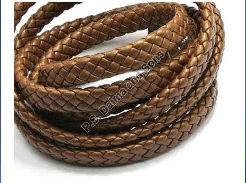 Stretchable Oval Leather Cord