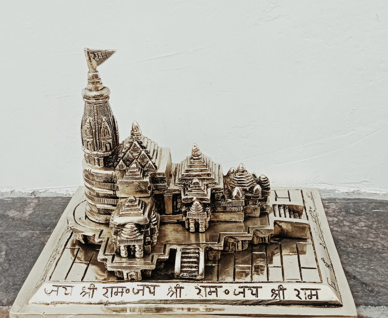 Brass Ram mandir statue