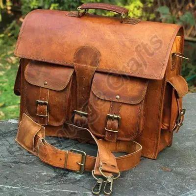 Antique leather messenger clearance bag