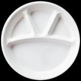 4 CP Round Sugercane Bagasse Disposable Plate