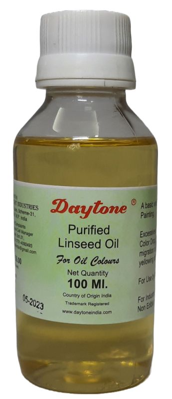 Daytone Purified Linseed Oil Bottle for Oil Color Painting