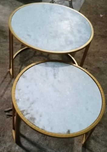 Marble Top Nesting Table Set