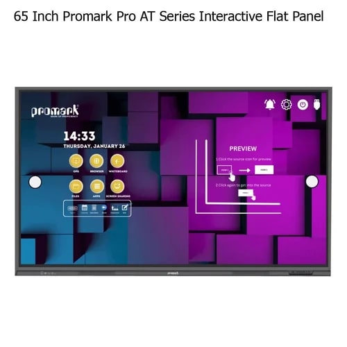 65 Inch Promark Pro AT Series Interactive Flat Panel