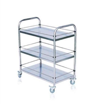 Three Shelves Stainless Steel Trolley