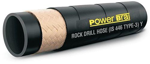 IS 446 Type 3 Yarn Braid Meet Rock Drill Hose Pipe
