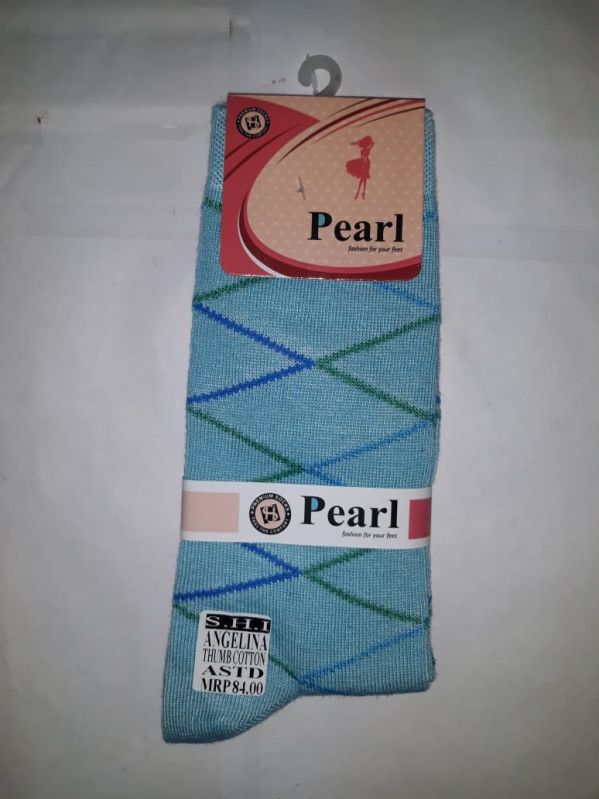 Pearl Ladies Cotton Long Socks