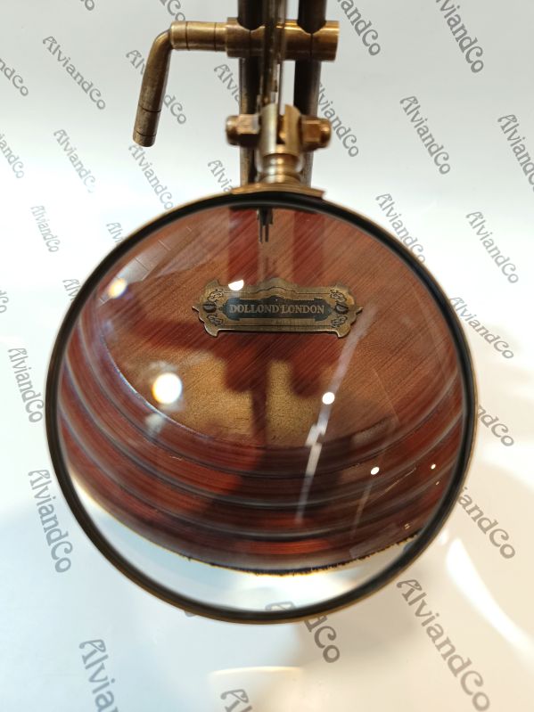 Alvi And Co Handmade Brass Drum Sundial Compass With Leather Box