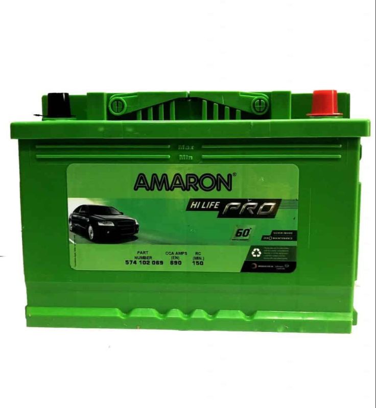 Amaron Pro DIN74 Car Battery