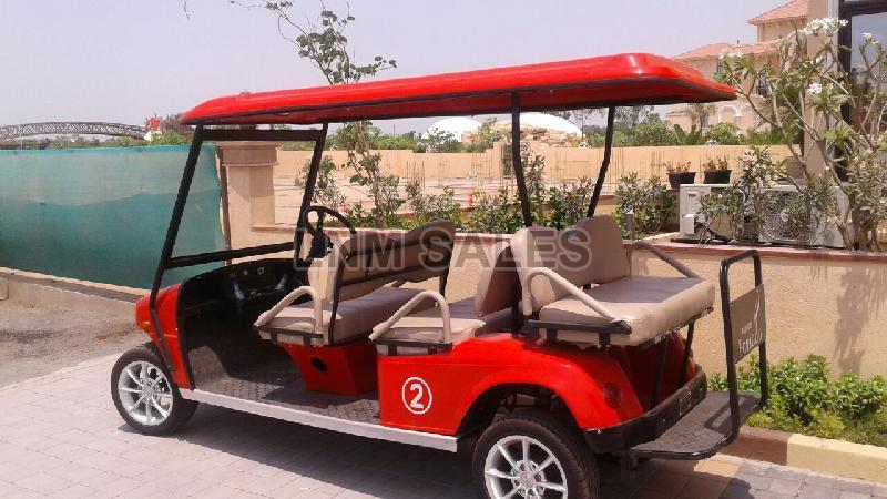 Side View 6 Seater (4 Front + 2 Back) Golf Cart