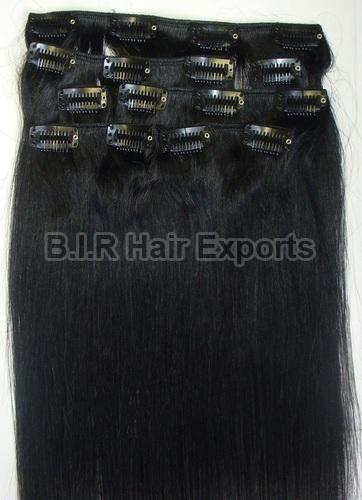 Clip In Black Hair Extension