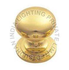 Polished Brass Round Knobs