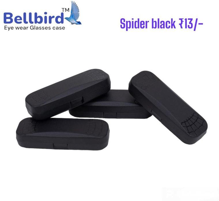 Spider Black Plastic Eyeglass Case