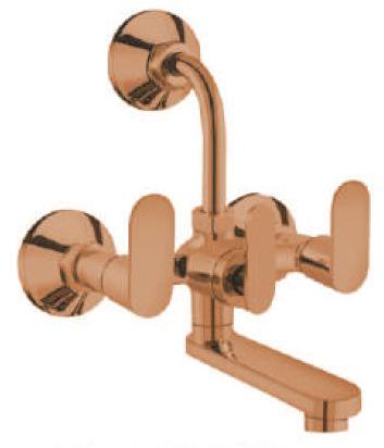 PVD Rose Gold 2 in 1 Wall Mixer with L-Bend
