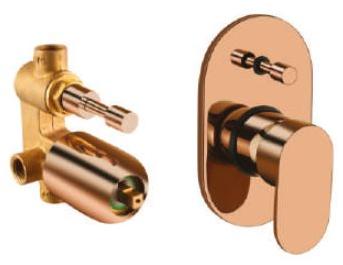 PVD Rose Gold High Flow Concealed Diverter