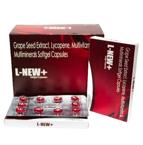 Grape Seed Extract, Lycopene, Multivitamins & Multiminerals Softgel Capsules