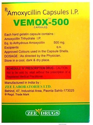 Vemox 500mg Capsules