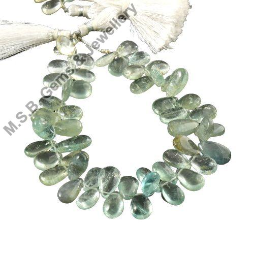 Moss Aquamarine Gemstone Beads