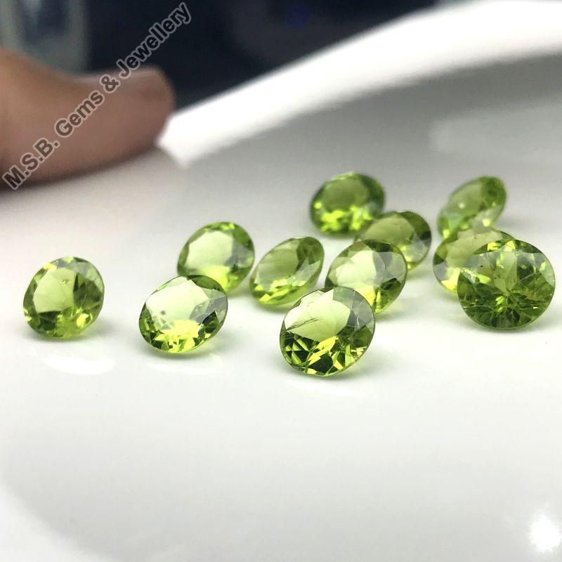 Round Cut Peridot Loose Gemstones