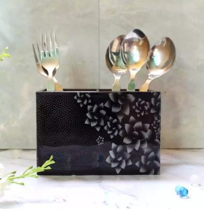 Midnight Blossom Spoon Holder