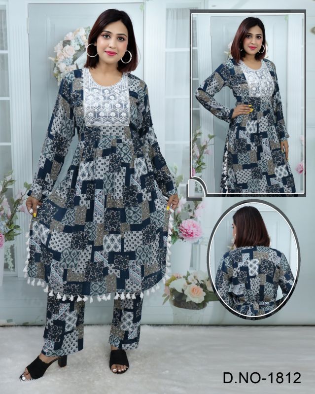 Ladies Floral Printed Palazzo Suit