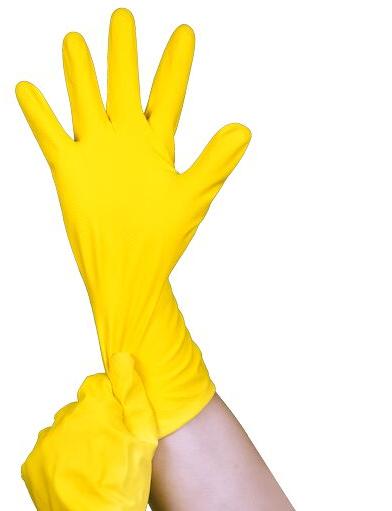 Latex Polymer Chlorinated Household Glove