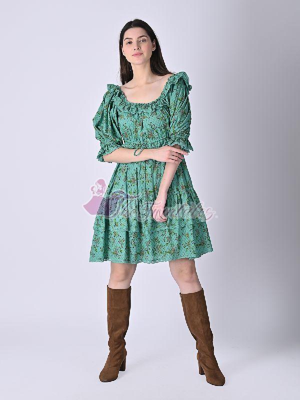 Tall Floral Ruffle Tiered Midi Dress | boohoo