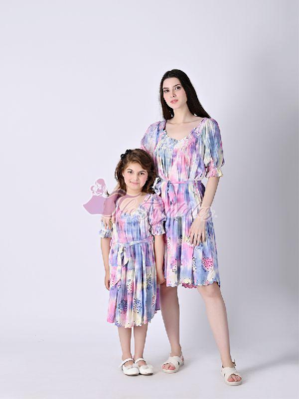 Mother and Daughter Fiona Tie Dye Dress