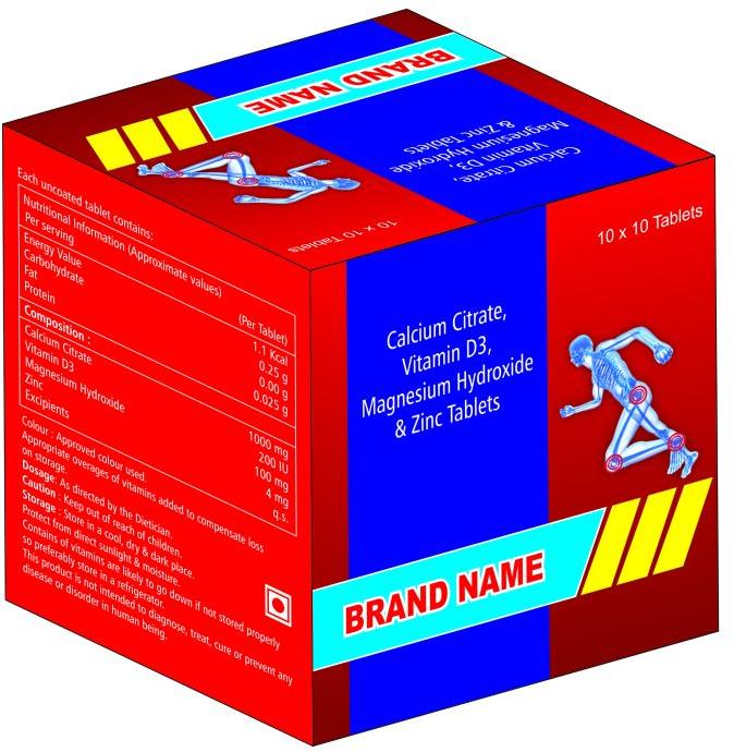 Calcium Citrate, Vitamin B12 & Zinc Tablet