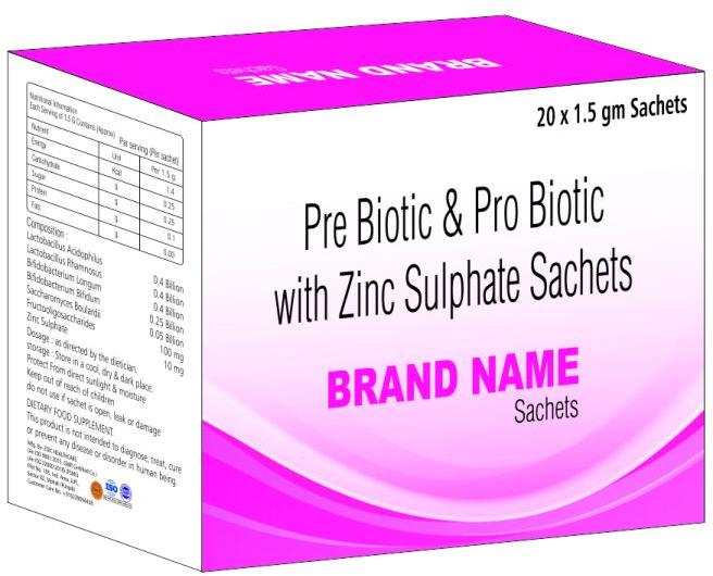 Pre-Probiotic with Zinc Sulphate Sachets