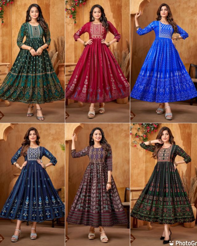 Highway 2.0 Heavy Embroidery Work Long Anarkali Gown