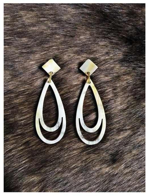 Designer Handmade Horn Earring