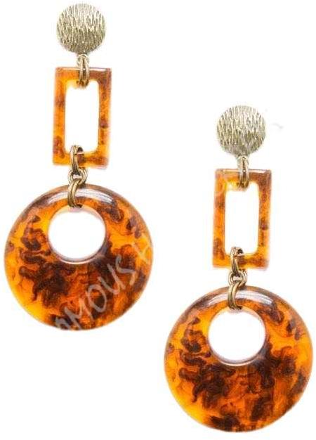 Ladies Fashion Statement Acrylic Drop Earrings