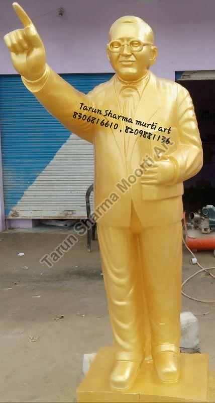 Marble Golden Bhim Rao Ambedkar Statue