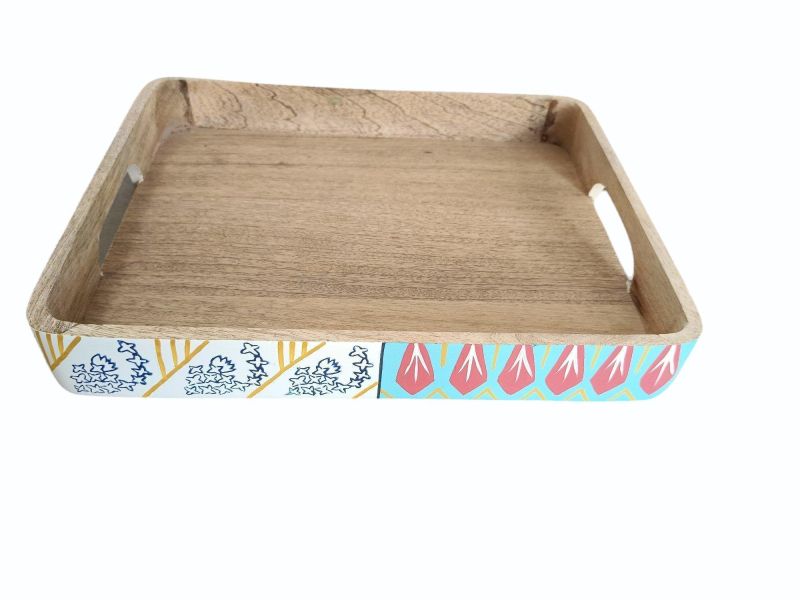 hand painting wooden tray