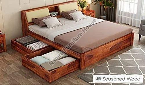 Modular Sheesham Wood King Size Bed