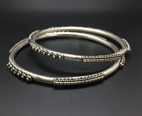 Oxidized Silver Bangles