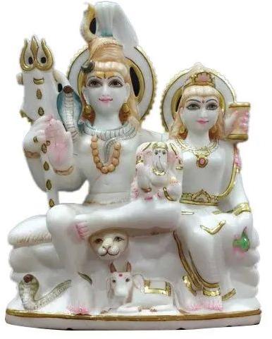 Marble Shiv Parivar Statue