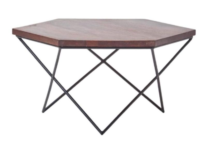 MAH041 Wooden Iron Coffee Table