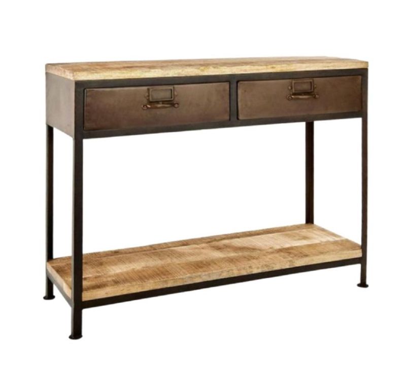 MAH106 Wooden Iron Console Table