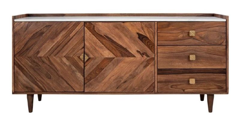 Wooden Marble Sideboard