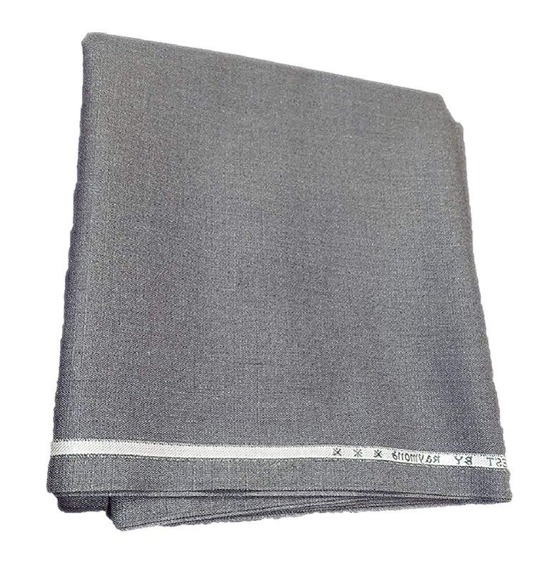 Grey Poly Viscose Fabric