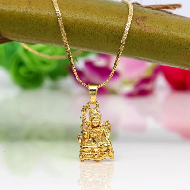 Lord Shiva Gold Temple Locket