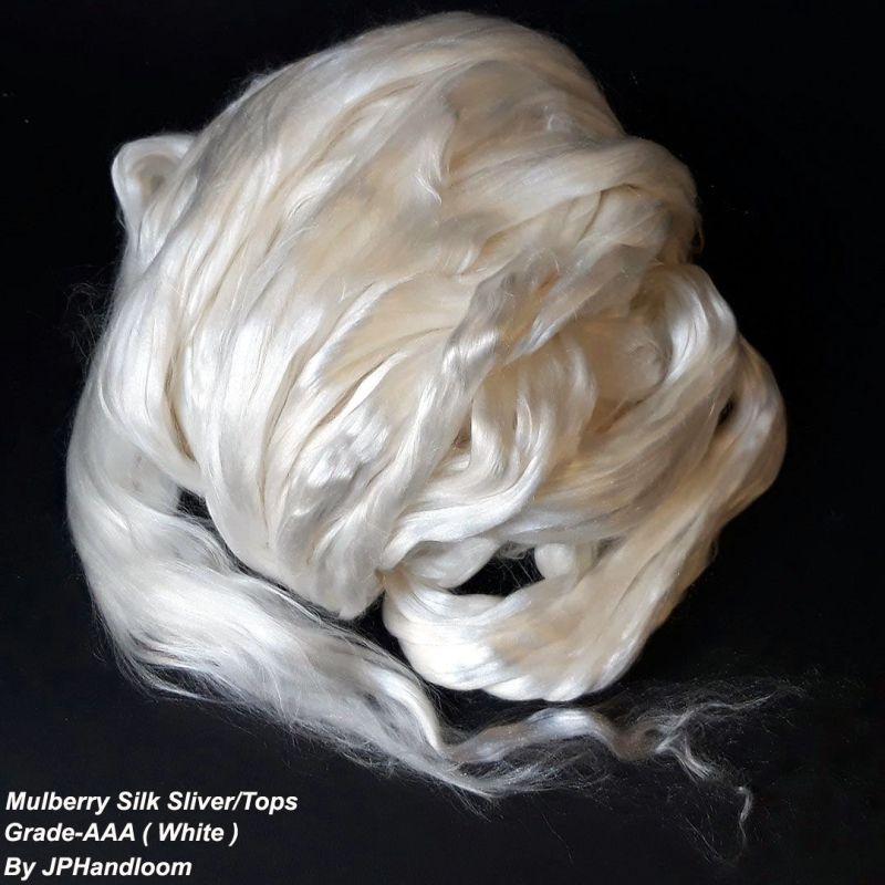 White Mulberry Silk Sliver